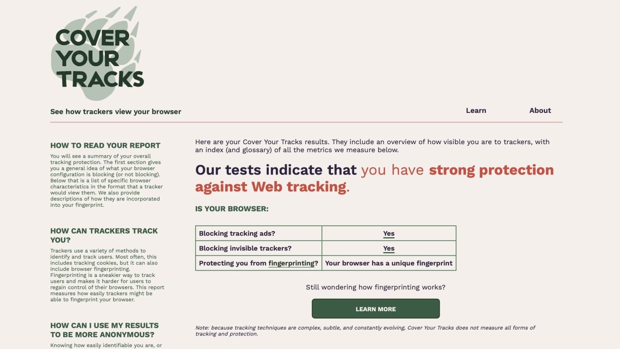 Zabezpiecz swoją prywatność w sieci: Odkryj narzędzie “Cover Your Tracks”